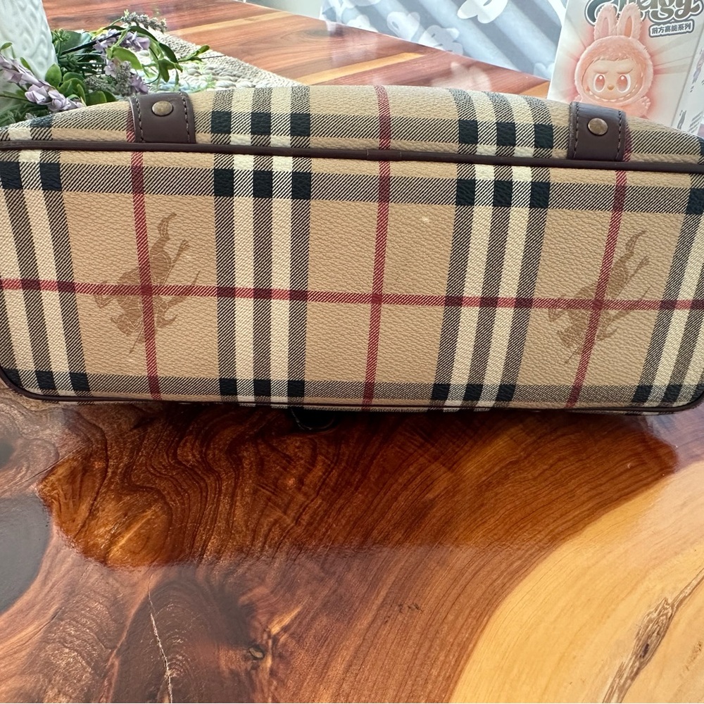 Burberry Beige and Brown Plaid Women's Bag - Picture 5 of 9
